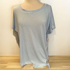 Emily Daniels size 1X short sleeve tunic top new with tags